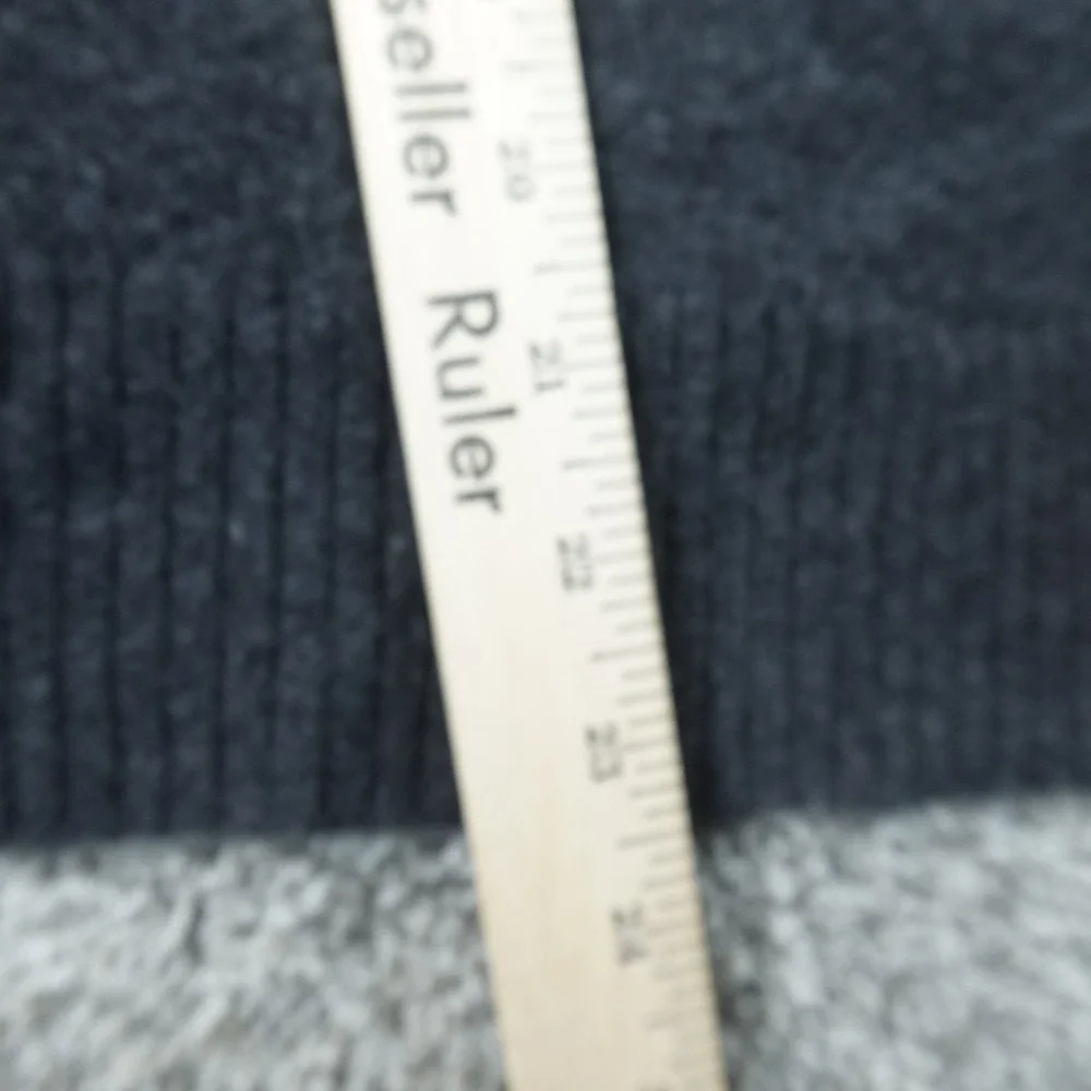 Madewell Sweater Womens 2XS Gray Polka Dot V Neck Pullover Merino Alpaca Knit